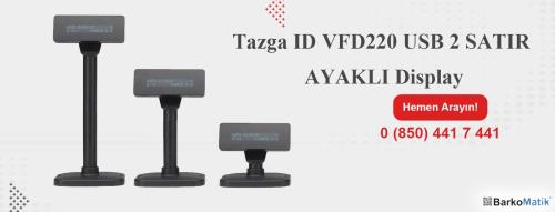 MNT-TAZGA ID VFD220 USB 2 SATIR MÜŞTERİ GÖSTERGESİ AYAKLI